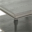 iNSPIRE Q Cornice Storage Transitional Metal & Wood Accent Table in Gray