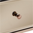 iNSPIRE Q Beveled Mirror & Metal Accent Campaign Table in Champagne Gold