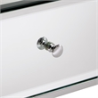 iNSPIRE Q X-Base Mirrored & Metal Accent Campaign Table in Chrome