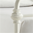 iNSPIRE Q Full Size Antique Graceful Victorian Metal Bed in Antique White