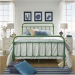 iNSPIRE Q Queen Size Antique Graceful Victorian Metal Bed in Meadow Green