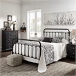 iNSPIRE Q Queen Size Farmhouse Antique Graceful Victorian Metal Bed in Black