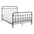 iNSPIRE Q Queen Size Farmhouse Antique Graceful Victorian Metal Bed in Black