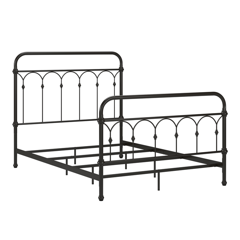 iNSPIRE Q Full Size Farmhouse Casted Knot Metal Bed in Dark Bronze