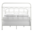 iNSPIRE Q Full Size Farmhouse Casted Knot Metal Bed in Antique White