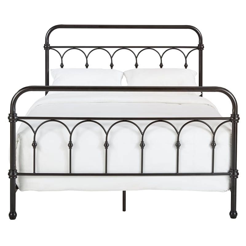 iNSPIRE Q Queen Size Farmhouse Casted Knot Metal Bed in Bronze