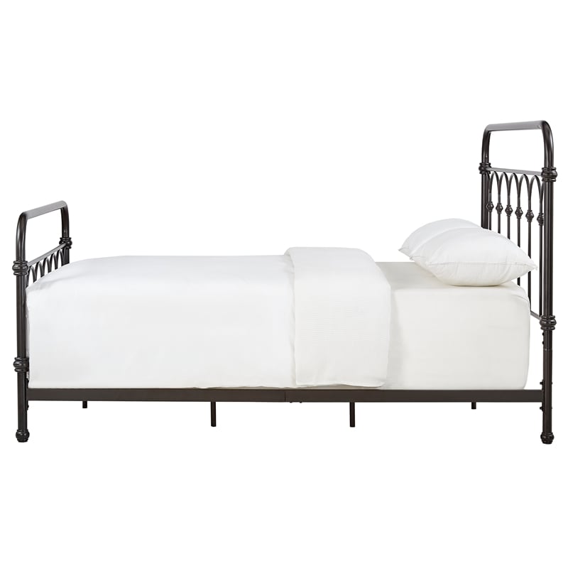 iNSPIRE Q Queen Size Farmhouse Casted Knot Metal Bed in Bronze