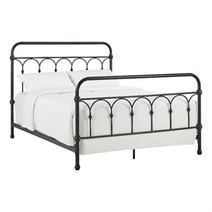 iNSPIRE Q Queen Size Farmhouse Casted Knot Metal Bed in Bronze