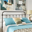 iNSPIRE Q Full Size Antique Graceful Victorian Metal Bed in Frost Gray