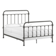iNSPIRE Q Full Size Antique Graceful Victorian Metal Bed in Frost Gray
