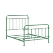 iNSPIRE Q Full Size Antique Graceful Victorian Metal Bed in Meadow Green