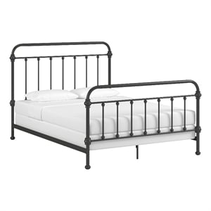 iNSPIRE Q Queen Size Antique Graceful Victorian Metal Bed in Antique Dark Bronze