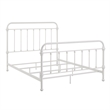 iNSPIRE Q Queen Size Antique Graceful Victorian Metal Bed in Antique White