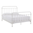 iNSPIRE Q Queen Size Antique Graceful Victorian Metal Bed in Antique White