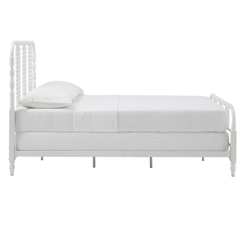 iNSPIRE Q Full Size Farmhouse Metal Spool Bed in White Finish