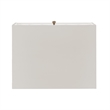 iNSPIRE Q Arched Diamond Metal and Engineered Wood End Table in White