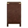 iNSPIRE Q 3-Drawer Solid Wood and Engineered Wood Accent Nightstand in Brown