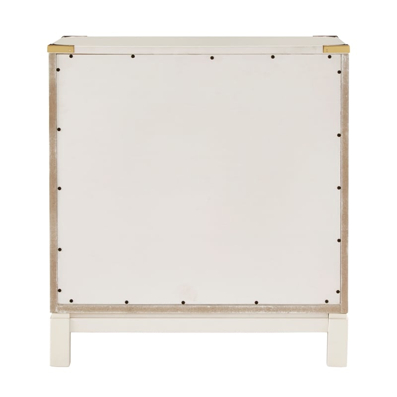 iNSPIRE Q 3-Drawer Solid Wood and Engineered Wood Accent Nightstand in White