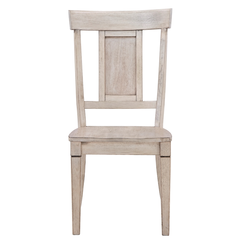 iNSPIRE Q Panel Back Wood Dining Chairs (Set of 2) in Antique White