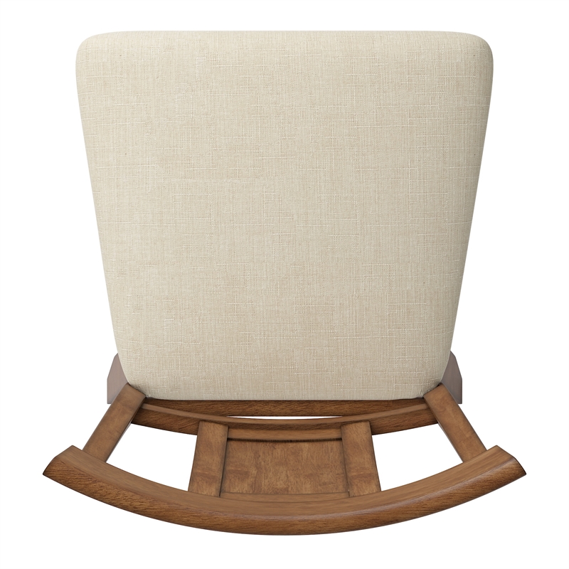 iNSPIRE Q Panel Back Counter Height Wood Swivel Chair in Oak