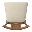 iNSPIRE Q Panel Back Counter Height Wood Swivel Chair in Oak