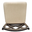 iNSPIRE Q Double X-Back Counter Height Wood Swivel Chair in Antique Black