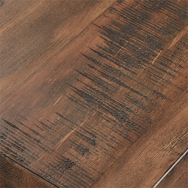 iNSPIRE Q Traditional Engineered Wood Coffee Table with Lower Shelf in Brown