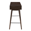 iNSPIRE Q 2-Drawer Wood TV Stand Console Table with Tapered Legs in Dark Walnut