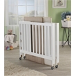 Orbelle Roxy Three Level Modern Solid Wood Mini Portable Crib in White
