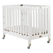 Orbelle Roxy Three Level Modern Solid Wood Mini Portable Crib in White