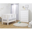 Orbelle Roxy Modern New Zealand Pine Solid Wood Full Size Portable Crib in White