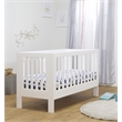 Orbelle Roxy Modern New Zealand Pine Solid Wood Full Size Portable Crib in White