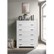 Orbelle 5 Drawer chest - Model 3005 - White