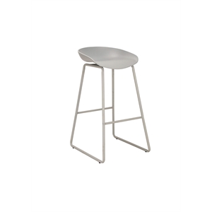 Brant House Celyn 26&quot Modern Style Metal Counter Stool in Cool Gray Finish