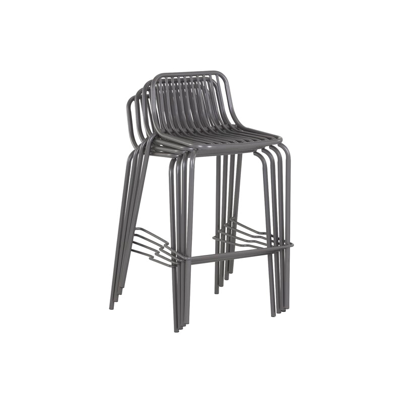 Brant House - Cypress Outdoor Barstool - Dark Gray (Set of 2)