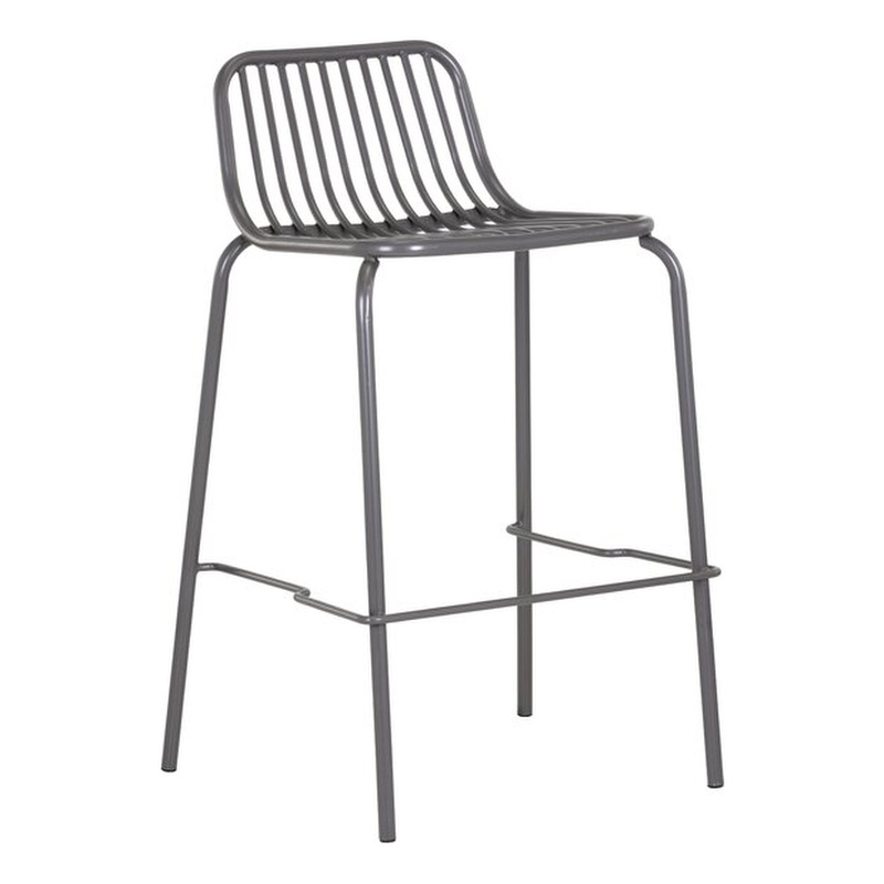 Brant House - Cypress Outdoor Barstool - Dark Gray (Set of 2)