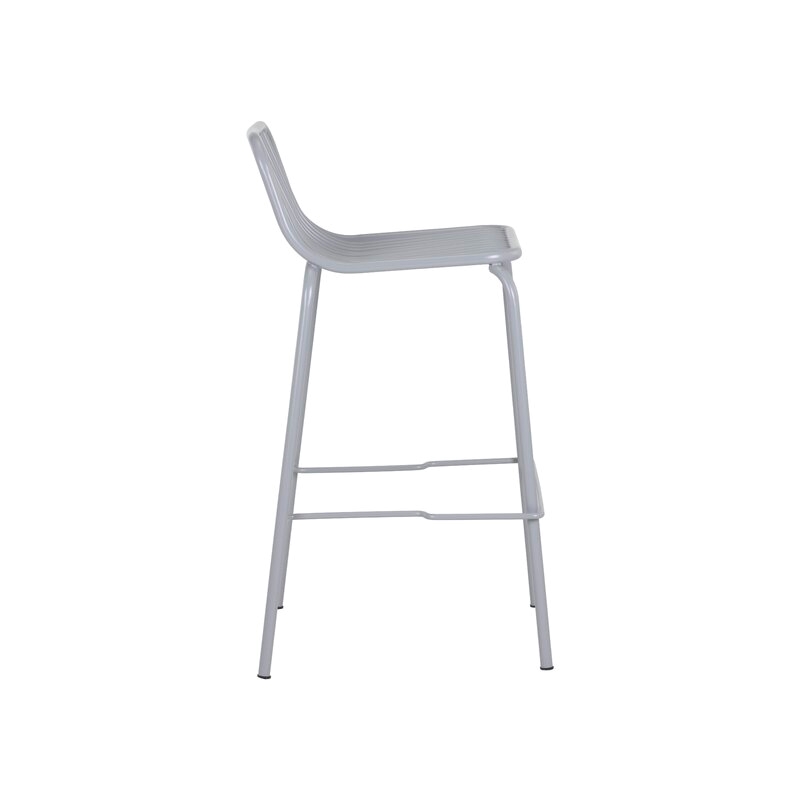 Brant House - Cypress Outdoor Barstool - Silver (Set of 2)