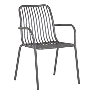 Brant House - Cypress Outdoor Dining Chair - Dark Gray (Set of 2)