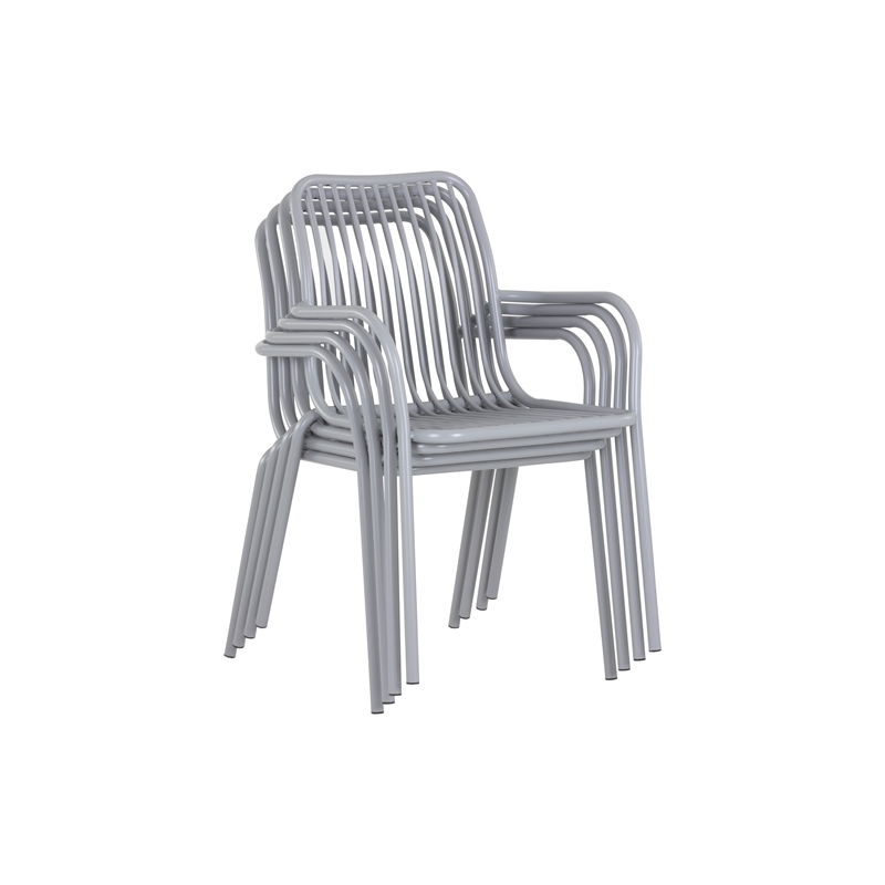 Brant House - Cypress Outdoor Dining Chair - Silver (Set of 2)