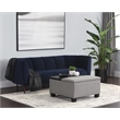 Brant House Aldo Fabric Storage Ottoman with Lift Top in Light Gray