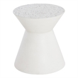 Brant House Astley Concrete End Table - Terrazzo White