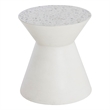 Brant House Astley Concrete End Table - Terrazzo White