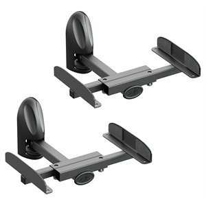 AVF Traditional Steel Side Clamping Speaker Mounts in Black (Set of 2)