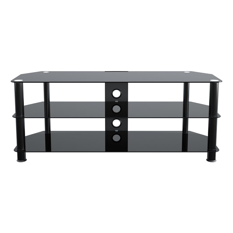 AVF Transitional Steel and Glass TV Stand for 39