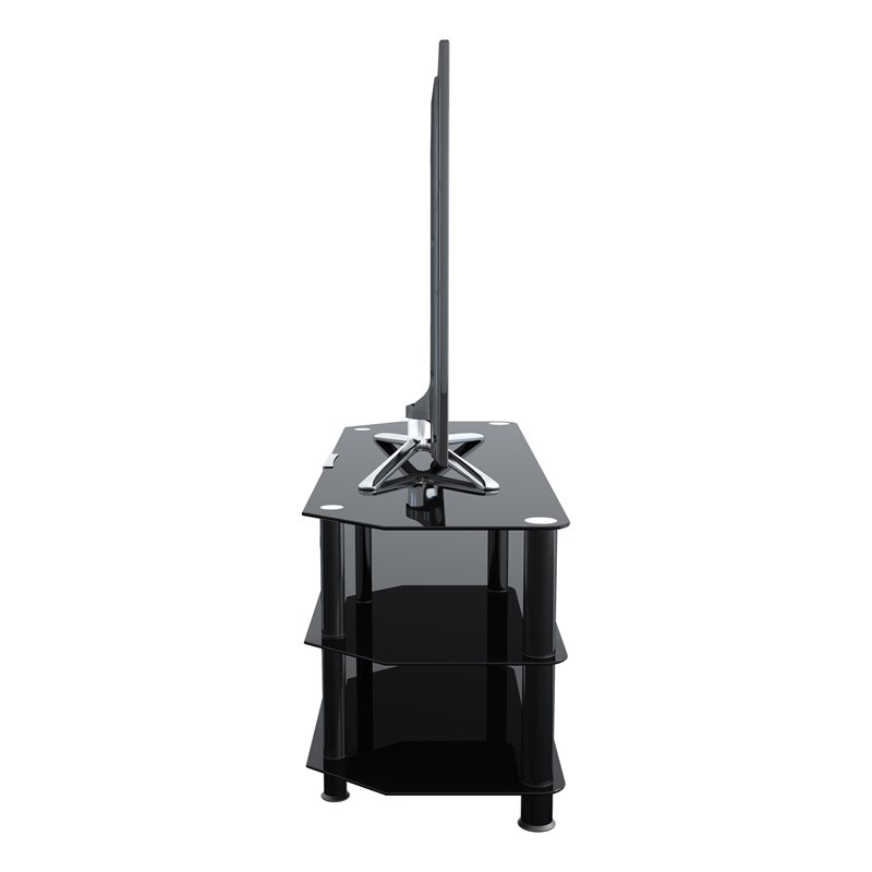 AVF Transitional Steel and Glass TV Stand for 39
