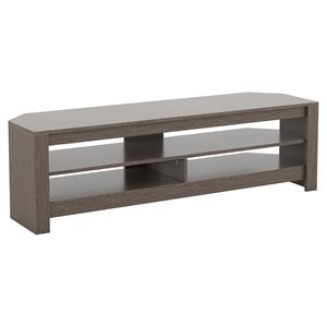 AVF Transitional Wood TV Stand for most TVs 27&quot to 65&quot in Gray Oak