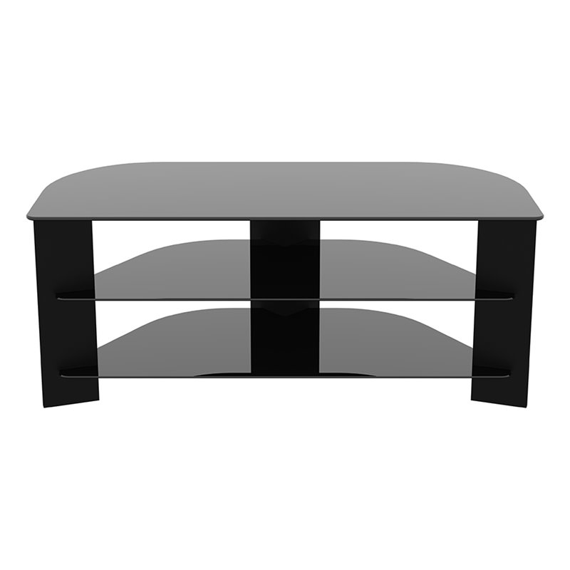 AVF Transitional Wood and Glass Vico TV Stand for TVs up to 55