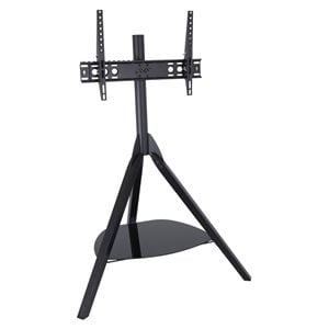 AVF Wood Glass Steel Hoxton TV Floor Stand for 32&quot to 65&quot TVs in Black
