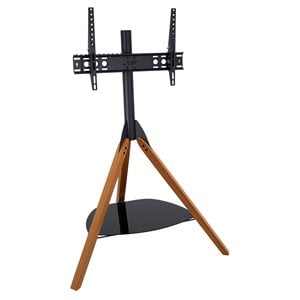 AVF Wood Glass Steel Hoxton TV Floor Stand for 32&quot to 65&quot TVs - Light Wood/Black
