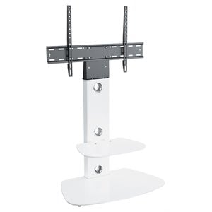 AVF Lucerne TV Floor Stand with TV Mounting Column for 32&quot to 65&quot TVs - White